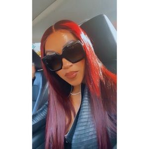 26” Burgundy/Red Wig